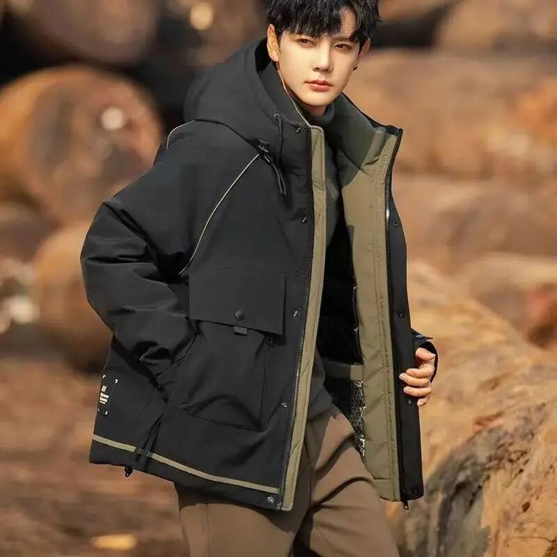Winter Clothing Taiwan - Men's Down Jacket Workwear Thickened Loose