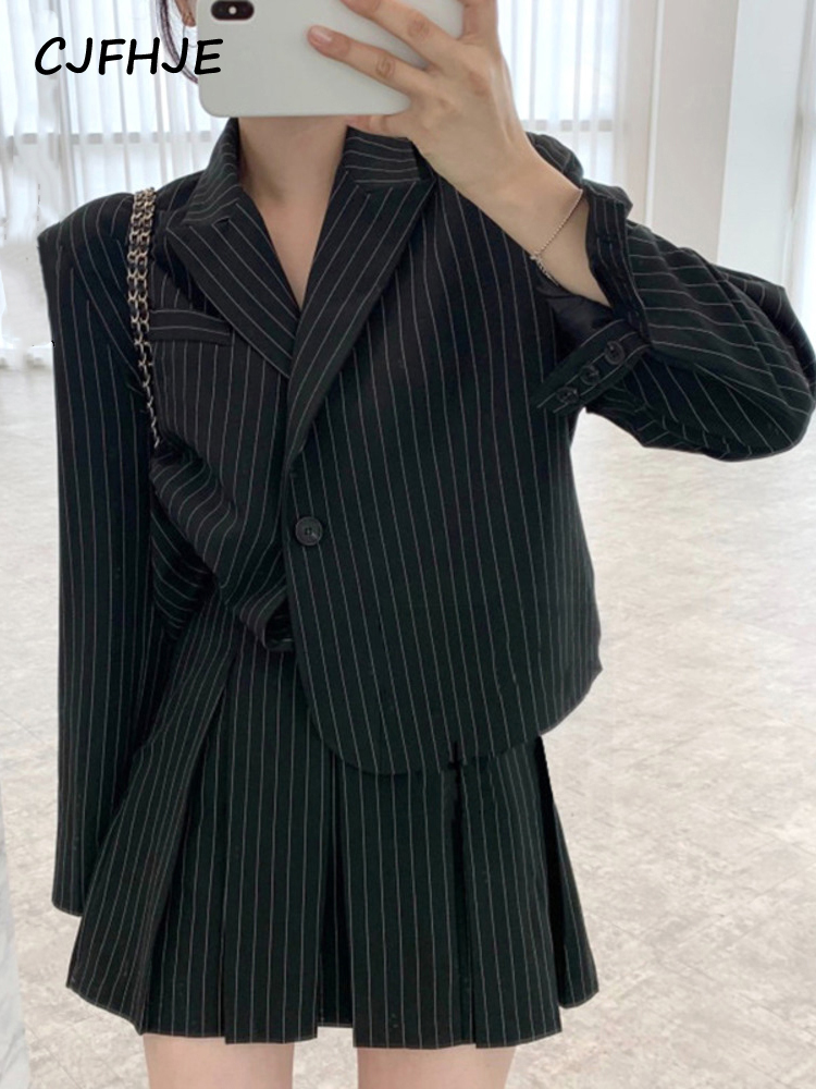 Winter Clothing Pk - CJFHJE Fashion Stripe Blazer Women Autumn