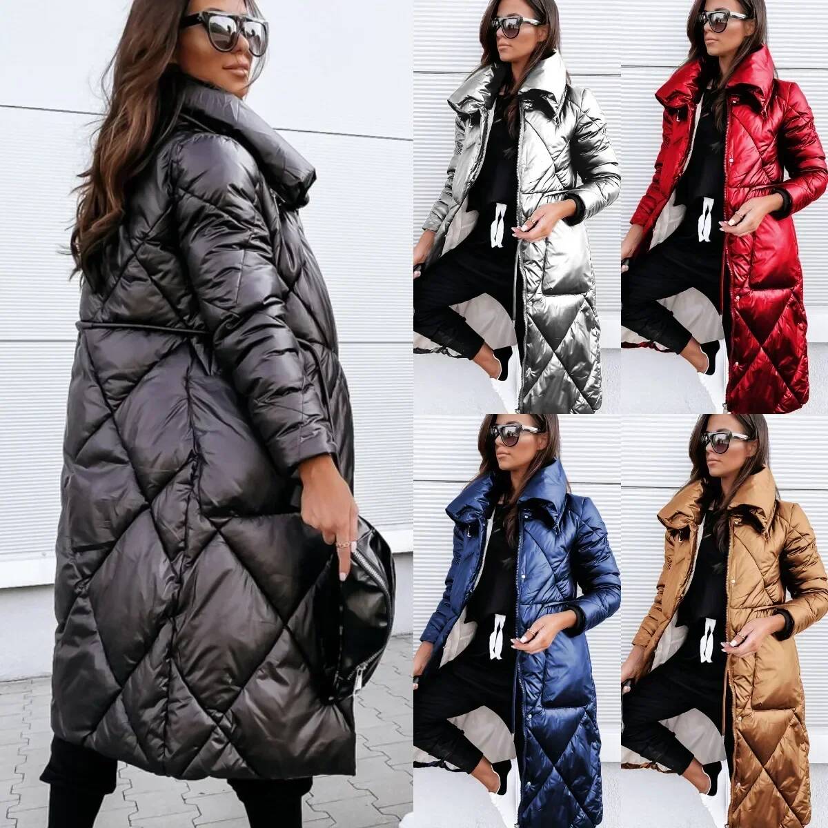 Winter Clothing Taiwan - New Lapel Women's Clothing Down Cotton