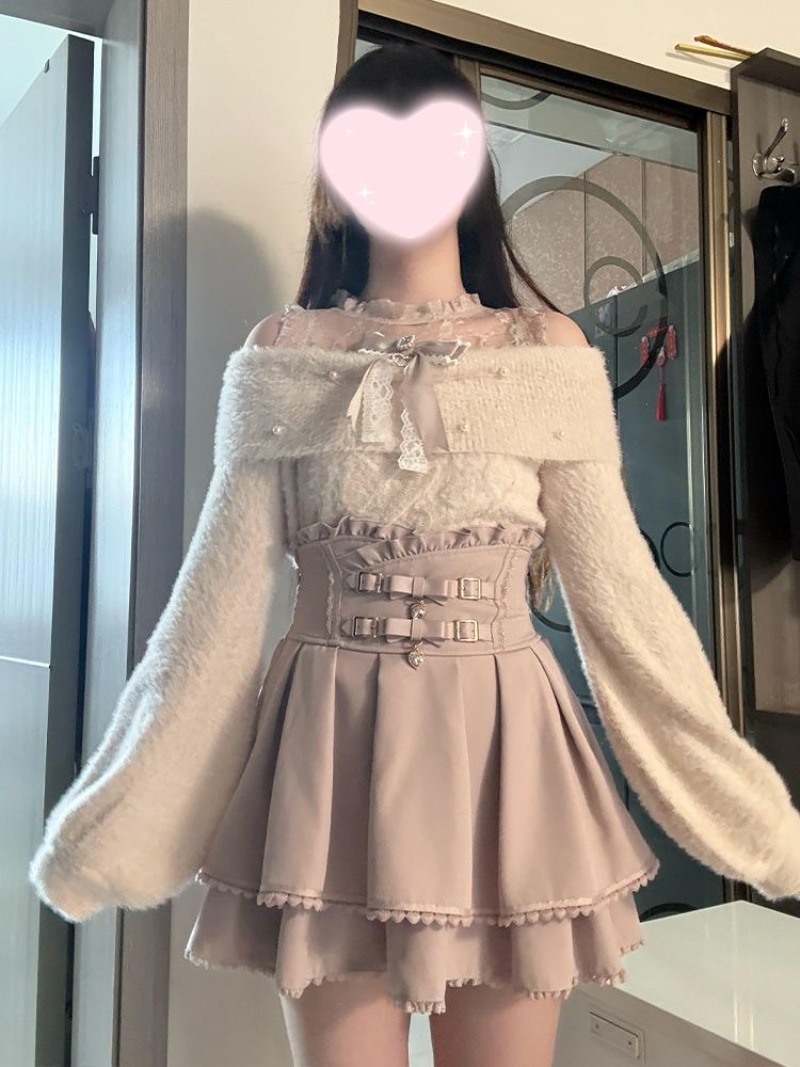 Winter Clothing Girls - Japanese Style Sweet Lolita Off The