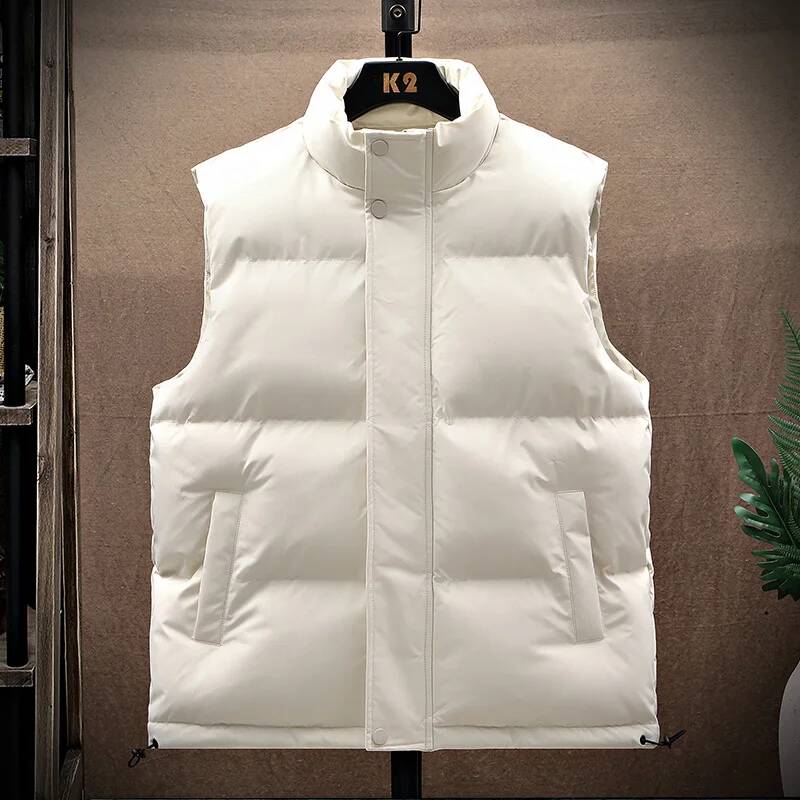 Winter Clothing Taiwan - Men Cotton Vest Puffer Sleeveless Coat
