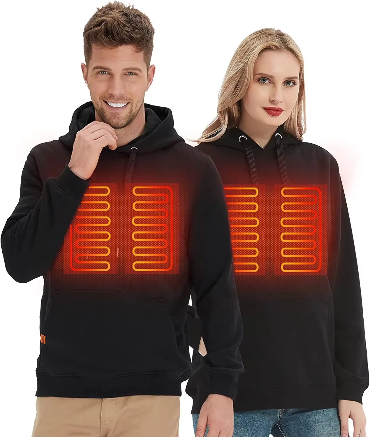 Winter Clothing Pk - Women USB Heating Hoodies Men Vintage