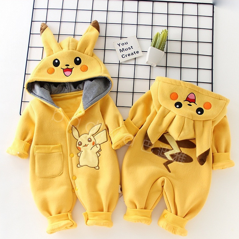 Winter Clothing Baby - Cartoon Pocket Monsters Baby Pyjamsa Newborn