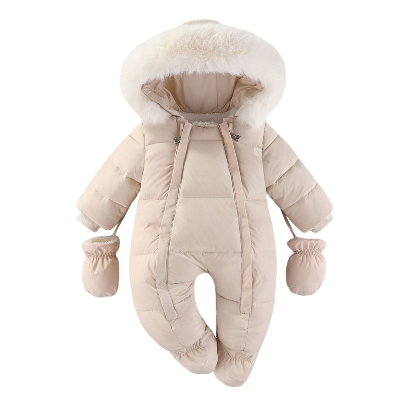 Winter Clothing Baby - Winter Newborn Baby Romper With Gloves
