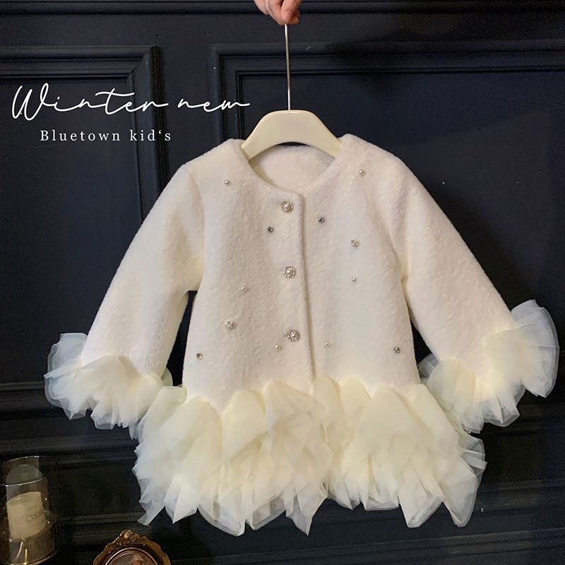 Girls' Furry Princess Mesh Coa - Winter Clothing Baby recension och pris