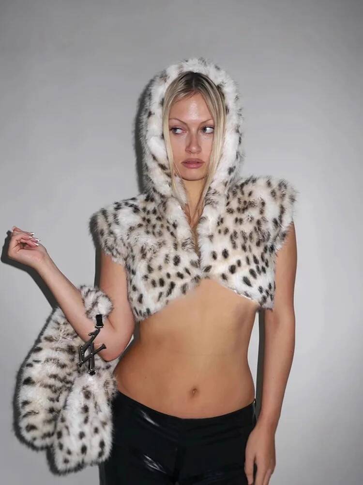 2026 Sexy Leopard Print Hooded - Winter Clothing Taiwan recension och pris