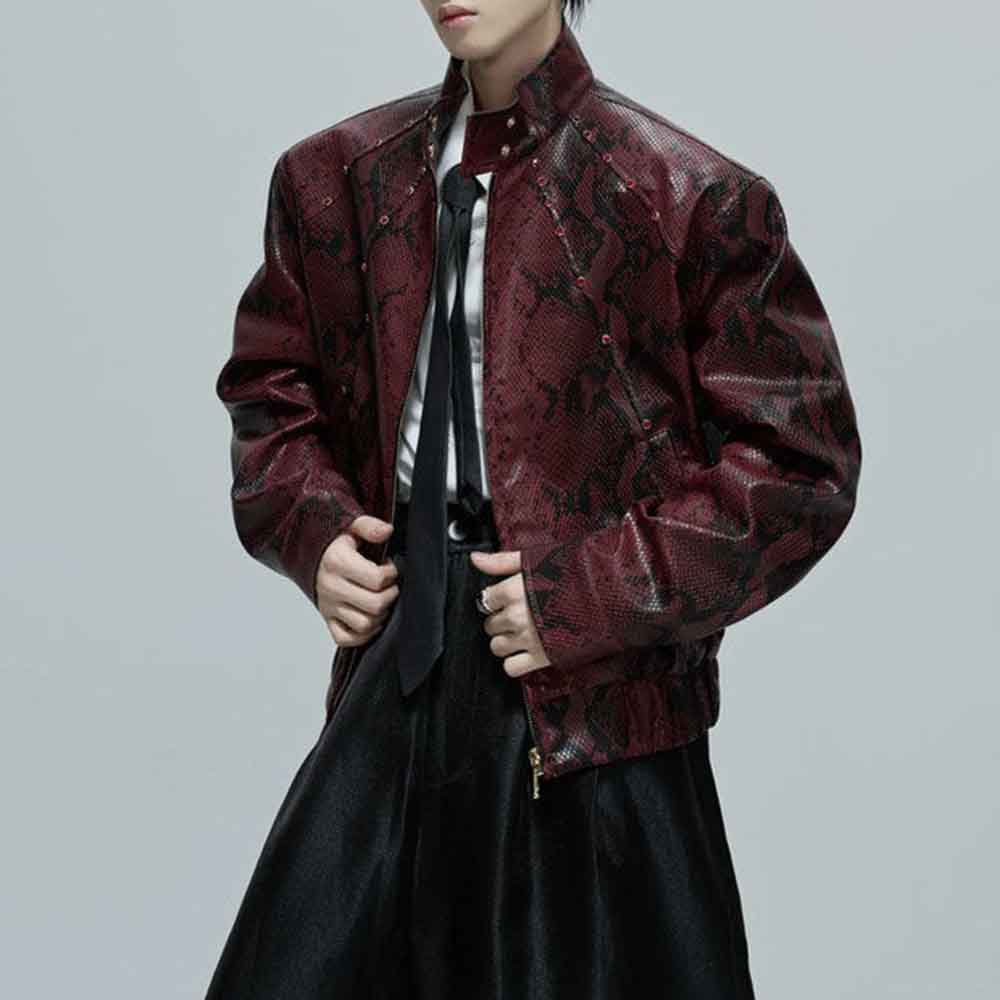 Mens Autumn Jacket Python Text - Winter Clothing Jewel recension och pris