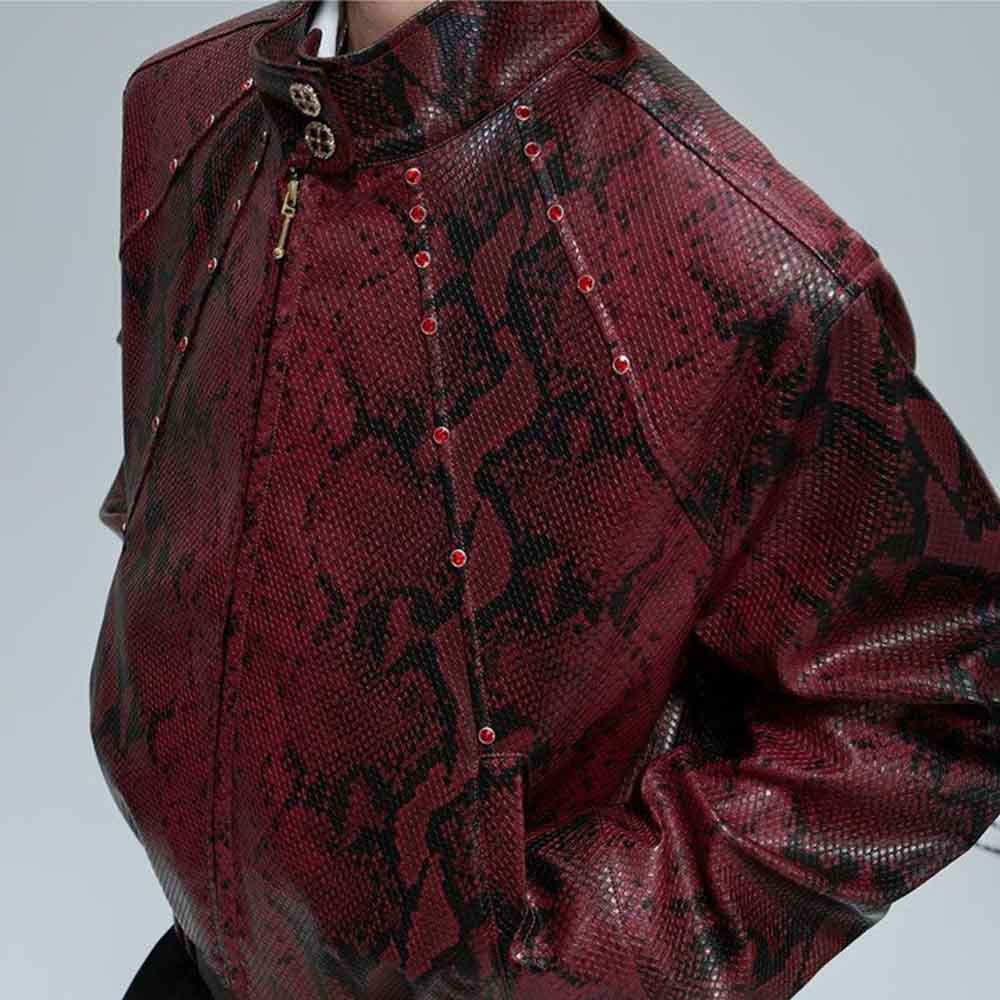 Mens Autumn Jacket Python Text - Winter Clothing Jewel recension och pris