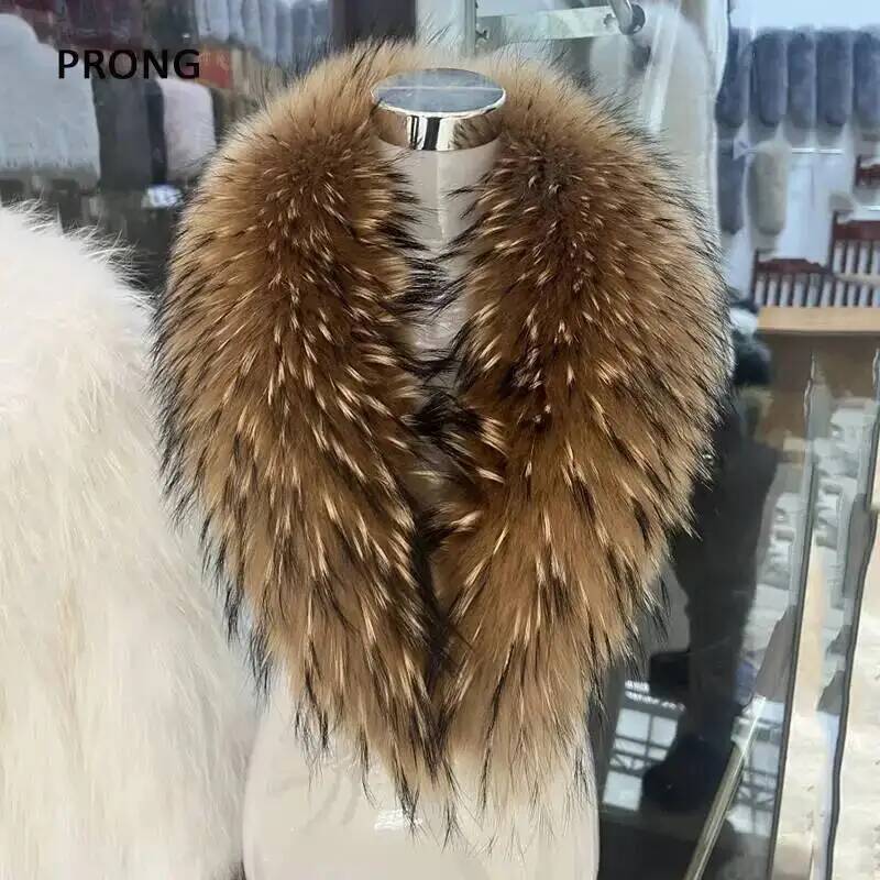 Natural Raccoon Fur Collar Rea - Winter Clothing Pk recension och pris