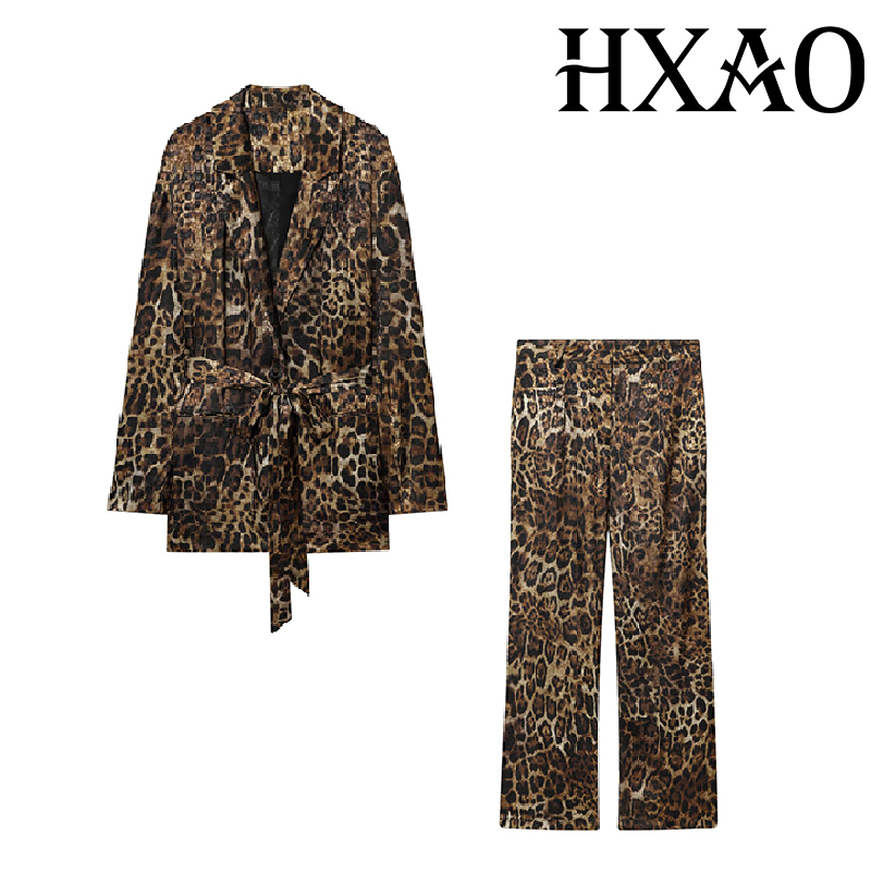 HXAO Leopard Pants Sets 2 Piec - Winter Clothing Pk recension och pris
