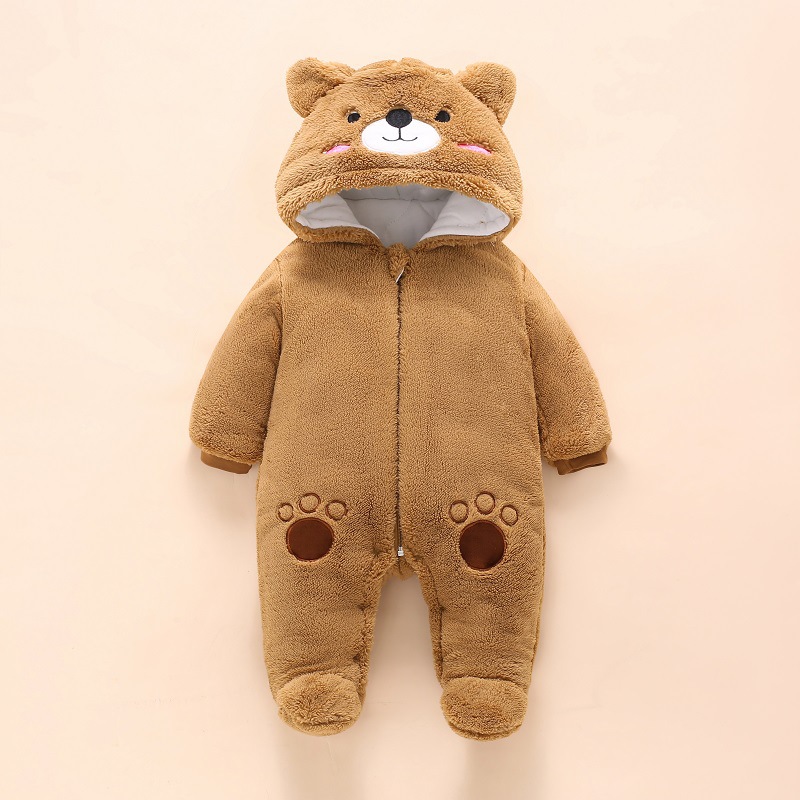 0-12M Baby Rompers Cute Bear T - Winter Clothing Toddler Girl recension och pris