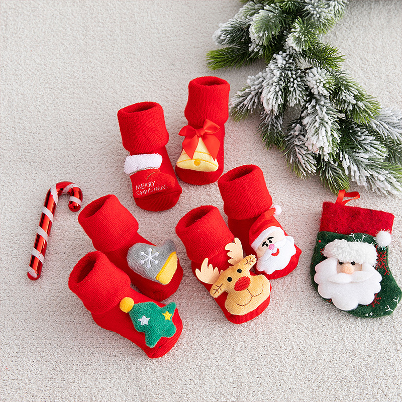 Baby Christmas Socks Newborns  - Winter Clothing Toddler Girl recension och pris