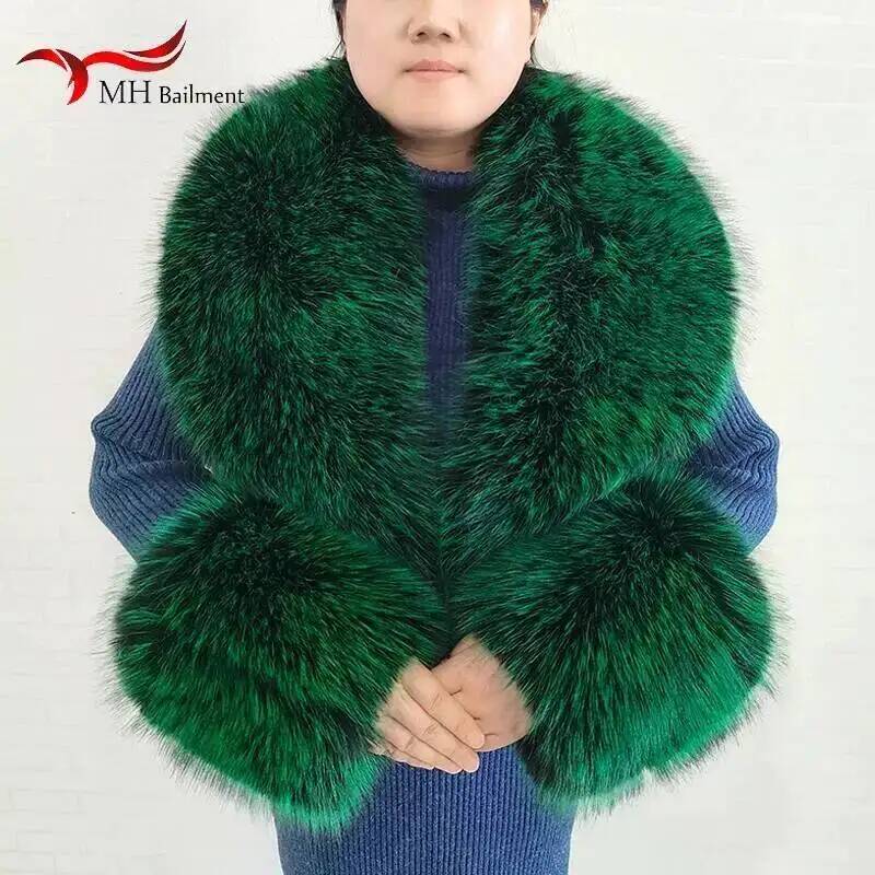 Large Women Faux Fox Fur Scarf - Winter Clothing Pk recension och pris