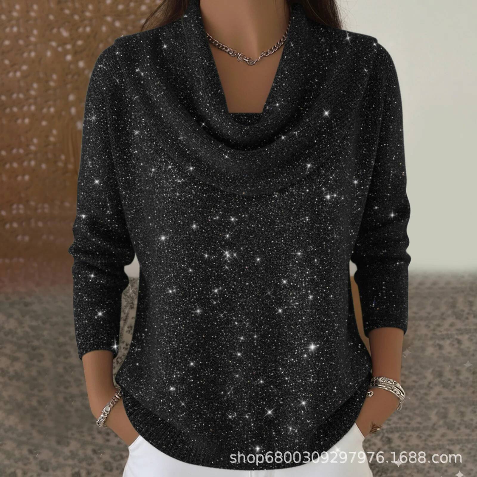 Fashion Sequins Knit Sweater F - Winter Clothing Taiwan recension och pris