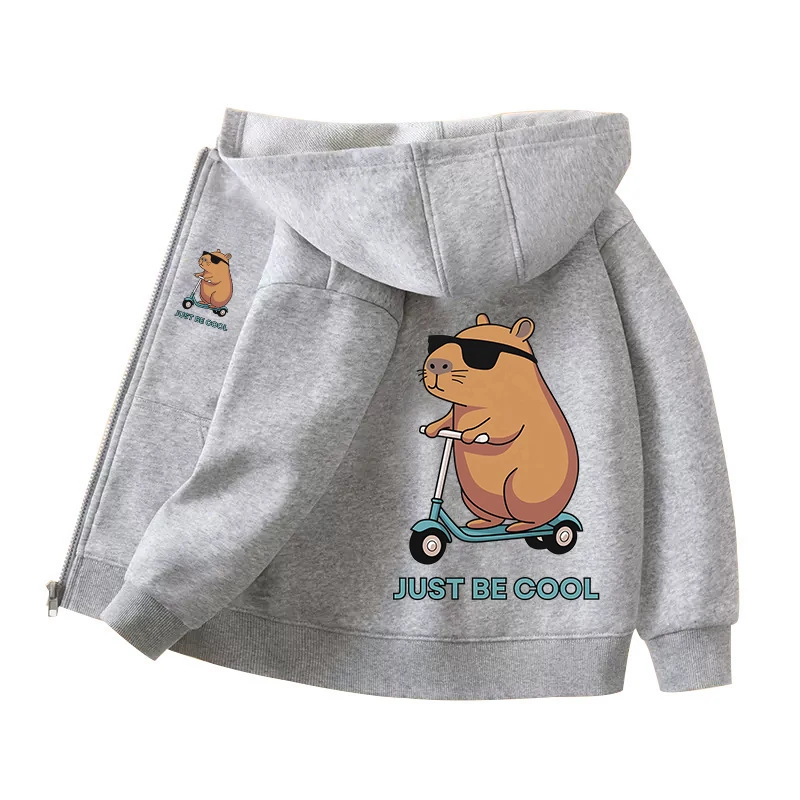 Capybara Zipper Hoodies Coats  - Winter Clothing Girls recension och pris