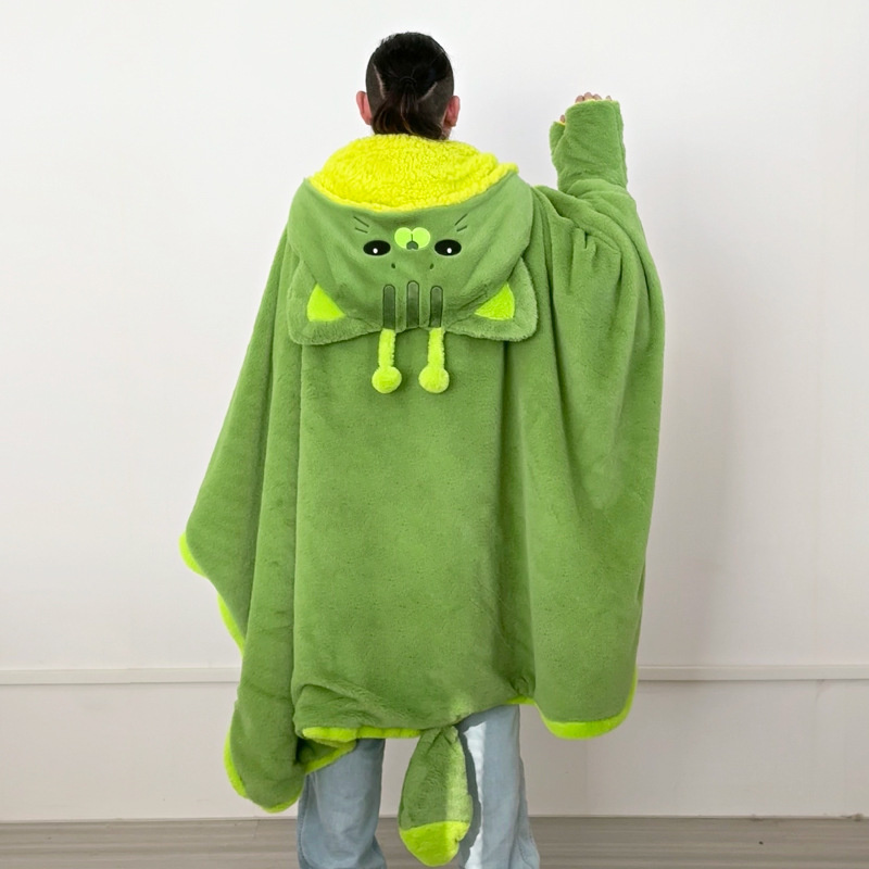 Cartoon Cute Alien Cat Hooded  - Winter Clothing Girls recension och pris