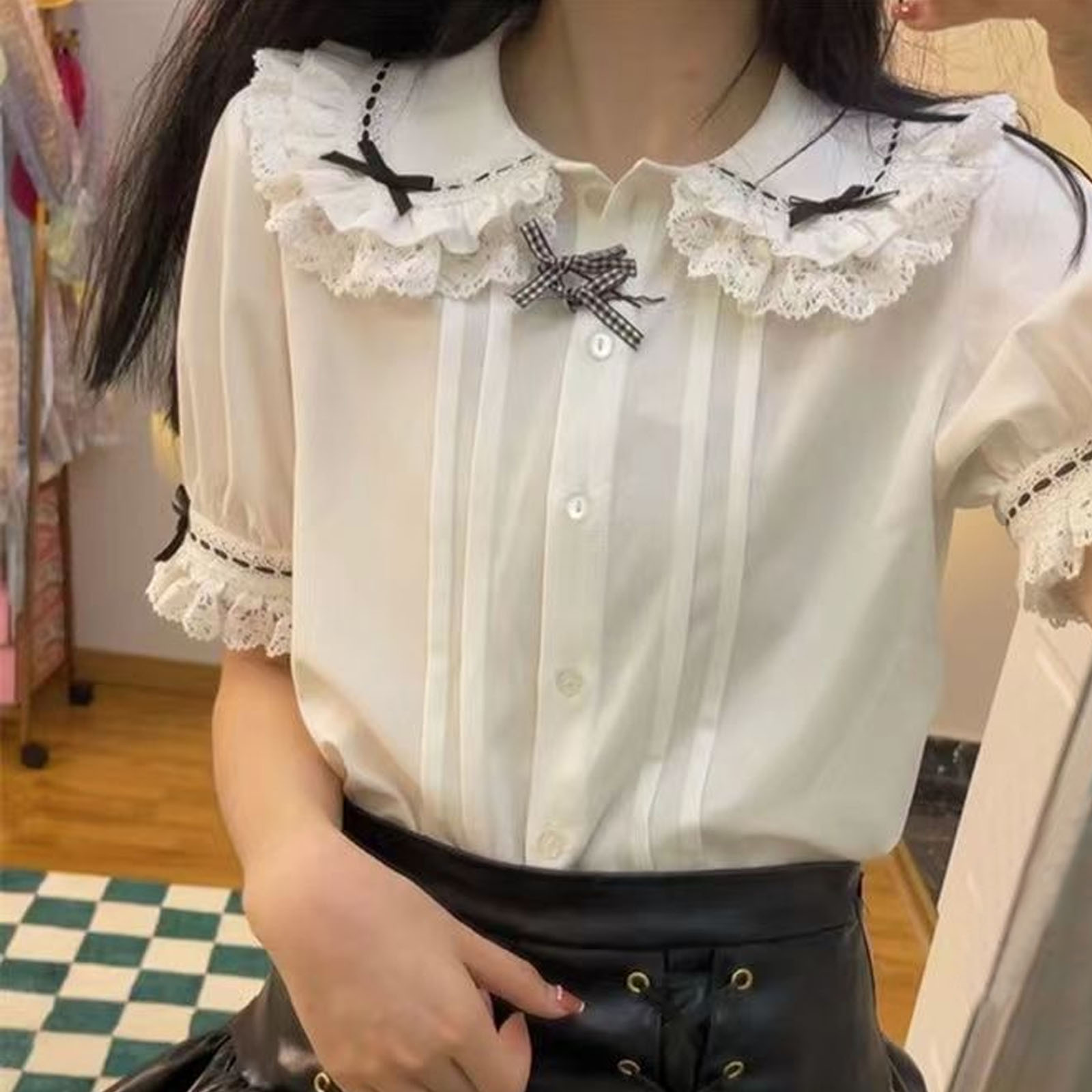 Japanese Lolita Style Lace Ruf - Winter Clothing Girls recension och pris