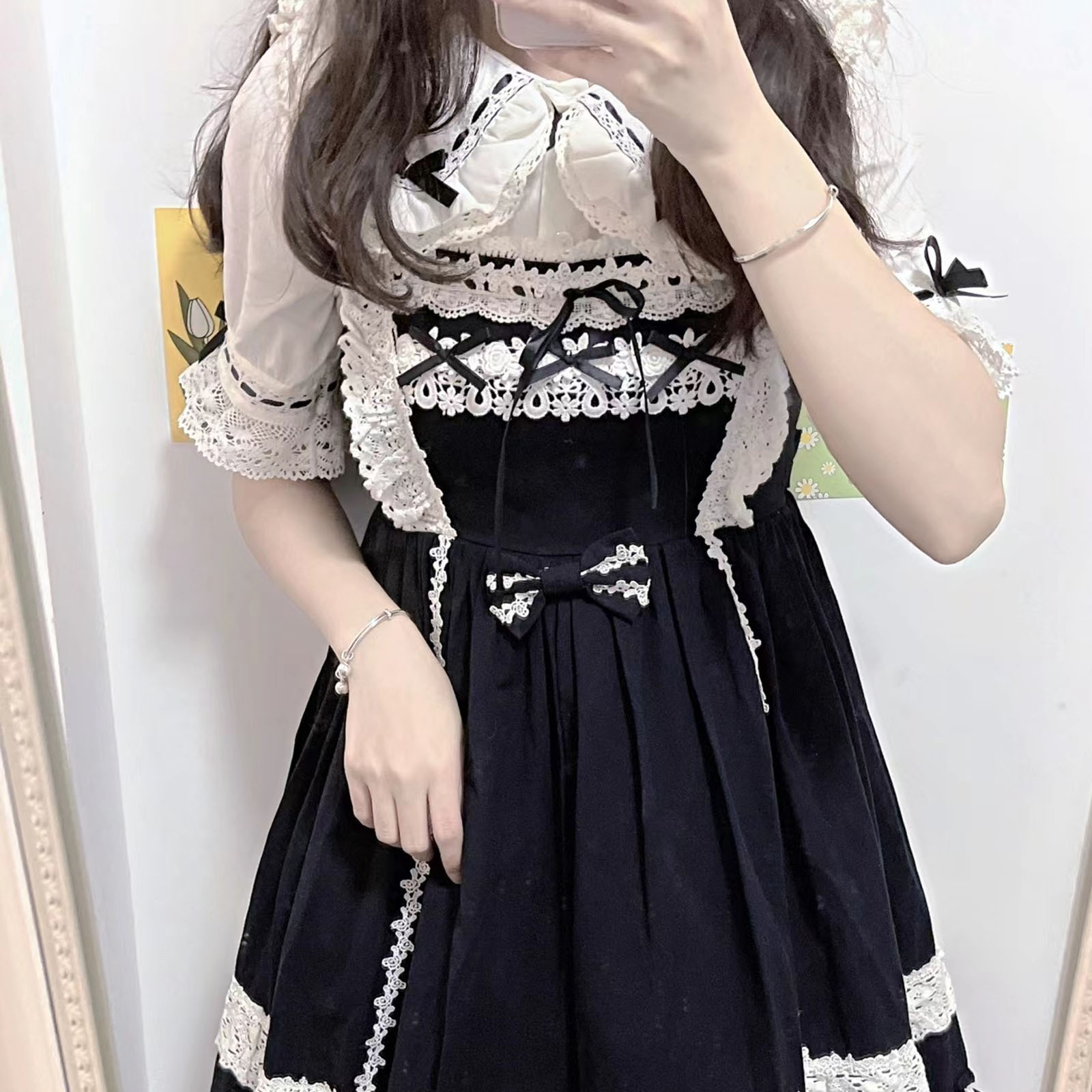 Japanese Lolita Style Lace Ruf - Winter Clothing Girls recension och pris