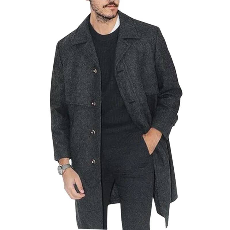 Men's Lapel Coat Office Street - Winter Clothing Taiwan recension och pris